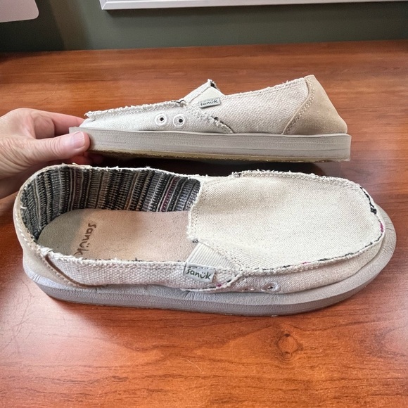 Sanuk Women's Sidewalk Surfer Loafers Slip On Size 9 - Picture 14 of 15